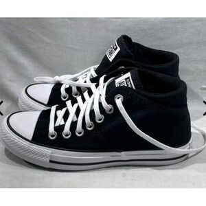 Size 6.5 - Converse Chuck Taylor All Star Madison Mid Black White W